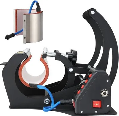 Immagine prodotto di Doppie piastre, 11 oz/20 oz, LCD, nero, tappetini per sublimazione, caffè fai da te