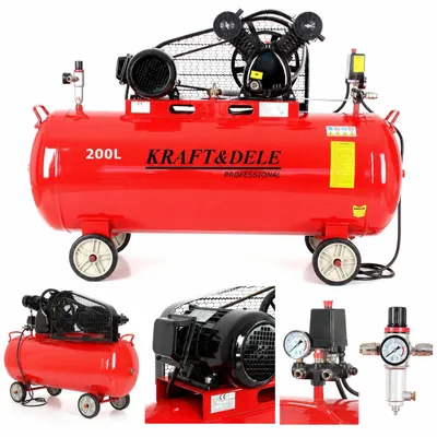 Produktbild von Kraft&Dele Ölkompressor 200l 380V + Abscheider KD1473