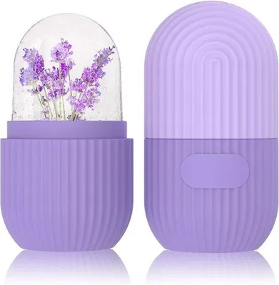 Produktbild von Anti-Aging-Ice-Roller für Gesichtsmassage und -Verjüngung mit Rimpelreduktion und Pflanzenhautpflege