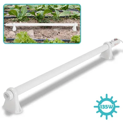 Productafbeelding van Vigevee plantenverwarming, 135W, met dubbele temperatuurregeling, 1 meter verwarmingsbuis, wit