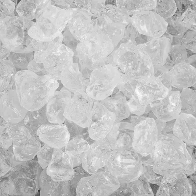 Produktbild von Glassteine Streudeko Dekoeis natur 30-70mm 1000g-Farbe: