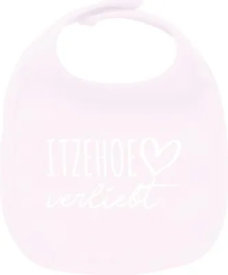 Produktbild von Huuraa Unisex Babylatz Itzehoe verliebt Geschenk Babypink  Baumwolle Itzehoe Mitbringsel