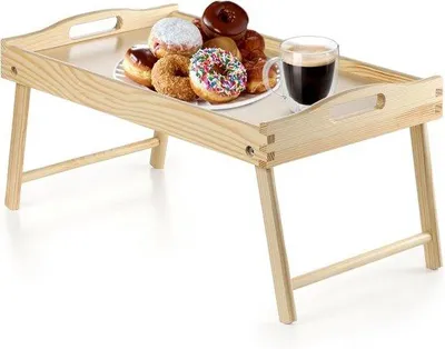 Produktbild von Famanu Betttisch mit Klappbeinen - Servier- und Frühstückstablett