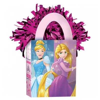 Produktbild von Amscan 110333 Balloon Weight Bag Princess 156 G, Pink/Lilac