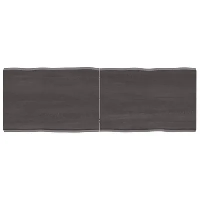 Produktbild von Tischplatte 140x50x(2-4) cm Massivholz Behandelt Baumkante