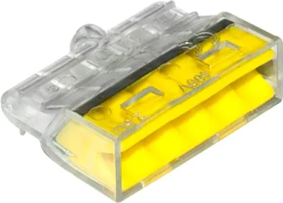 Produktbild von Schnellverbinder 5*0,5-2,5Mm2 Transparent/Gelb 10 Stk - E-650-0250