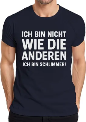Zdjęcie produktu dla Nie tak jak inni Jestem gorszy śmieszny humor prezent koszulka męska, granatowy, 3XL