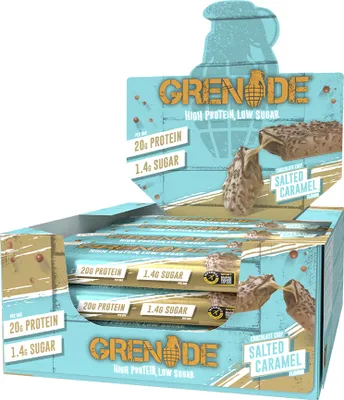 Produktbild von Grenade Protein Bar (12x60g) Choc Chip Salted Caramel - Riegel - Protein-Riegel