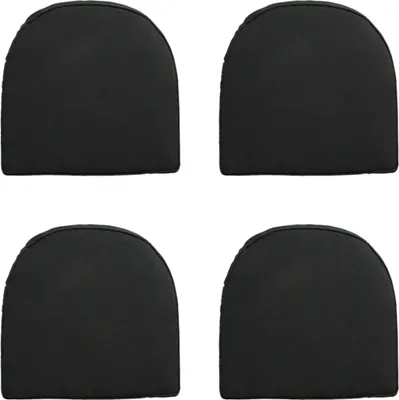 Produktbild von Madison - Sitzkissen Wicker York Rib schwarz - ca. 48x48 cm - 4er-Set