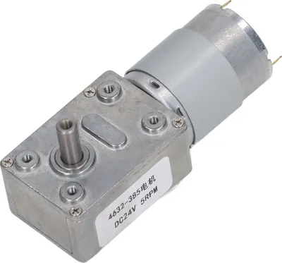 Obrázek produktu pro DC24V 5RPM motor s redukcí otáček 4632?385 Šnekový motor s samosvornou převodovkou pro elektrická zařízení