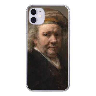 Produktbild von MuchoWow® Handyhülle Schutzhülle Hülle für iPhone 11 Selbstbildnis - Gemälde von Rembrandt van Rijn Silikon Softcase Handy Hülle - Handytasche