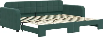 Obrázok produktu pre vidaXL Rozkladacia posteľ Dark Green 90x200 cm Velvet