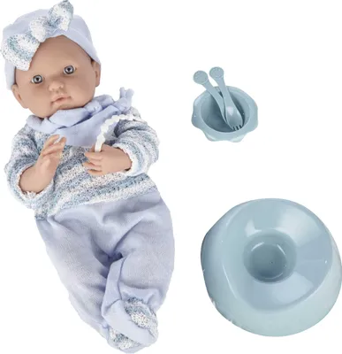 Produktbild von Baby in einem blauen Overall, 40 cm
