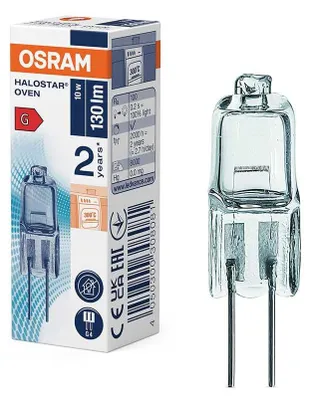 Image de Osram Halogène Ampoule à Broche Halostar Four 10W G4 12V Blanc Chaud Four 300°