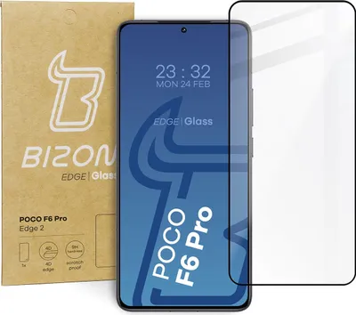 Produktbild von Bizon Glass Edge 2 Panzerglas für Xiaomi Poco F6 Pro
