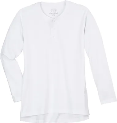 Produktbild von Ceceba Langarmshirt Übergröße weiß Knopfleiste