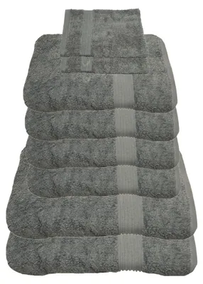 Produktbild von Julie Julsen Handtuch Set Silbergrau,Set:8 tlg. 2 Bade- 4 Handtücher + gratis 2 Waschhand..