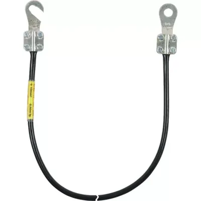 Immagine prodotto di Cavo di messa a terra Dehn 16 mm²/L, 0,3 m, nero, con 1 capicavo (D) M10 e (B) M8/10 416403