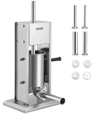 Immagine prodotto di Produttore di salsicce - Riempitrice per salsicce - Riempitrice per salsicce - Macchina per salsicce - Riempitrice per salsicce - Acciaio inossidabile, capacità 3 litri