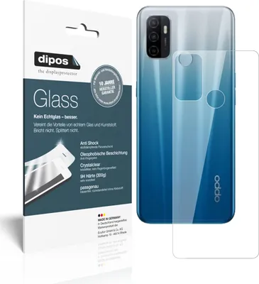 Produktbild von Schutzfolie für Oppo A53 (2020) Rückseite Folie Anti-Shock 9H Displayschutz