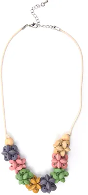Produktbild von Kurze Kette Finja mit Holzperlen von collezione alessandro