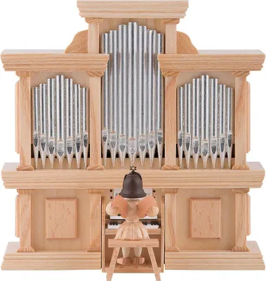 Produktbild von Kurzrockengel an der Orgel, natur (15,5cm) von Blank Kunsthandwerk