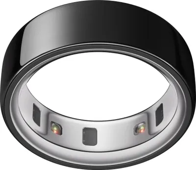 Produktbild von Oura Ring 4 - Schwarz - Größe 4 - Smart Ring | Messen Sie zuerst mit Oura Ring 4 Sizing Kit | Sleep Tracking Wearable - Herzfrequenz - Fitness Tracker - Bis zu 8 Tage Batterielaufzeit