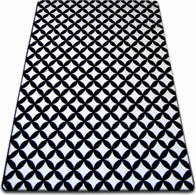 Produktbild von Teppich SKETCH - F757 creme/schwarz - Diamant Weiß 140x190 cm