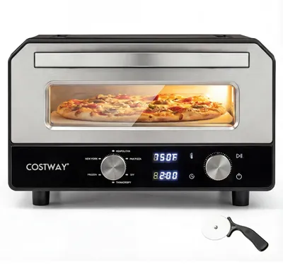 Obrázek produktu pro Elektrická vnitřní pec na pizzu, 30 cm, 6 předvoleb, černá