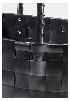 Produktbild von Einkaufstasche geflochten Kunststoff Shopper - Noir XXL - schwarz