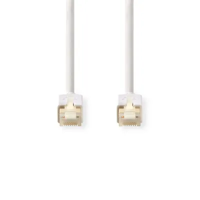 Obrázok produktu pre Sieťový kábel Nedis CAT6 - RJ45 samec - RJ45 samec - F/UTP - 5,00 m - Okrúhly - LSZH/PVC - Biely - Balenie s okienkom