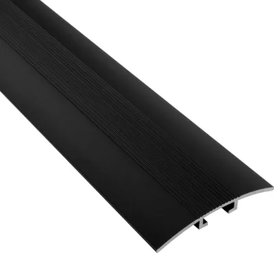 Produktbild von Alu Profil Übergangsschiene Übergangsprofil Laminat matt L270cm 40mm schwarz