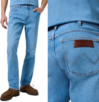 Immagine prodotto di WRANGLER, Jeanshosen da uomo, vestibilità dritta, GREENSBORO, W31 L34, Blau, Jeans, baggyjeans, buggy