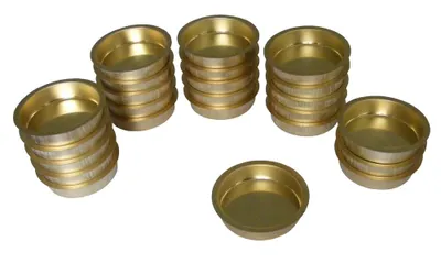 Produktbild von Teelicht Tülle Teelichthalter vermessingt 60 mm 24 Stck
