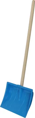 Produktbild von Kinder Schneeschaufel 82cm Länge, 25cm Breit - Schneeräumer aus Kunststoff mit Holzstiel, Nr. 2783