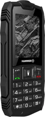 Obrázok produktu pre myPhone Hammer Rock, Navýšku, Dual SIM, 6,1 cm (2.4"), 0,3 MP, 1800 mAh, Čierna