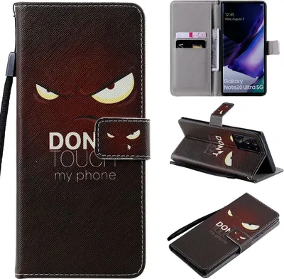 Produktbild von König Design Hülle kompatibel mit Samsung Galaxy Note 20 Ultra Kunstleder Handyhülle - Handy Case Blau