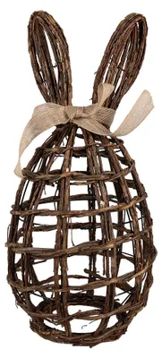 Immagine prodotto di Clayre & Eef figurina decorativa coniglio 23x22x45 cm in rattan marrone