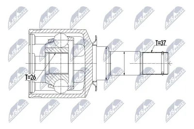 Produktbild von NTY Gelenksatz Antriebswelle Vorne Links passend für MERCEDES-BENZ GL (X164) NPW-ME-057