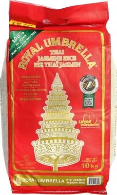 Produktbild von Royal Umbrella Thai Jasmin Reis 10 kg | Thai Hom Mali Jasmine Rice, Jasminreis