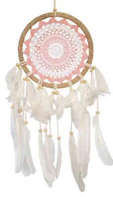 Produktbild von Traumfänger "Pink" Sisal 22cm mit gewebtem Netz, 22x60cm