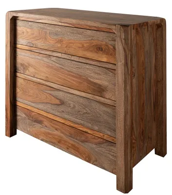 Immagine prodotto di MASSIVMOEBEL24 | BUENO #2004 Cassettiera in legno di sheesham - oliato / grigio 96x50x90