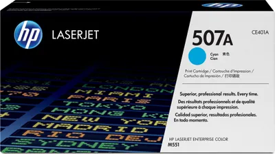Produktbild von Cyan HP LaserJet Enterprise 500 Color M551 M575 Pro 500 M570 (507A CE401A)