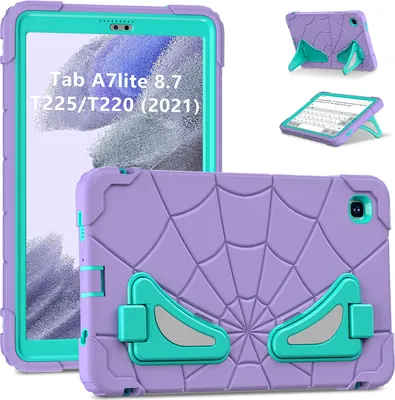 Produktbild von Schutzhülle für Samsung Galaxy Tab A7 Lite 8.7" 2021 SM-T220/T225/T227 Hülle Robuste Stoßfeste Ständer für Kinder Jungen Lila