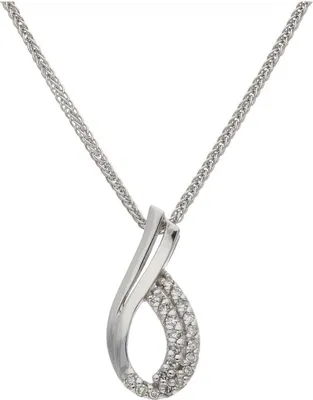 Produktbild von JuwelmaLux Anhänger 585/000 (14 Karat) Weißgold Brillant JL13-02-0134