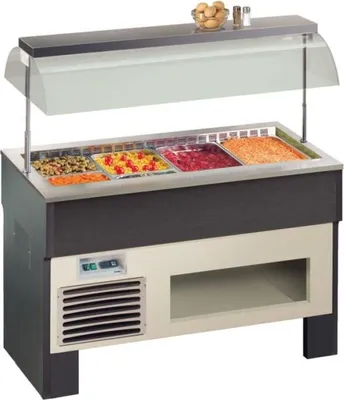 Produktbild von KBS Salatbar Frühstück-Dessertbuffet für 4 GN1/1Behälter 1414x750x1528 mm
