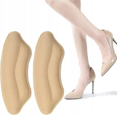 Produktbild von Ferseneinlagen - für Sportschuhe - zum Einkleben - Schaumstoff-Schutzpolster - gegen Scheuern - Beige
