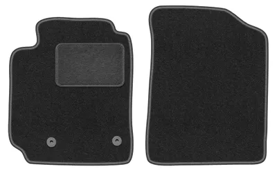 Image de Tapis avant en moquette pour Toyota Yaris Verso 1999-2005 (monospace) – 2 pièces, gris graphite, sur mesure – Wielganizator LUX
