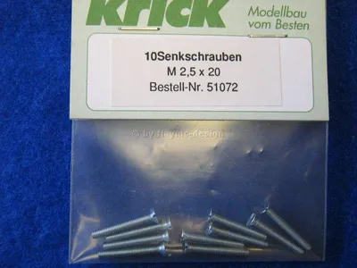 Produktbild von Krick Senkschrauben M2,5x20(10Stk)