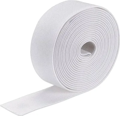 Immagine prodotto di Elastico di 40 mm di larghezza, 10 metri di lunghezza, bianco, in poliestere, per cucito